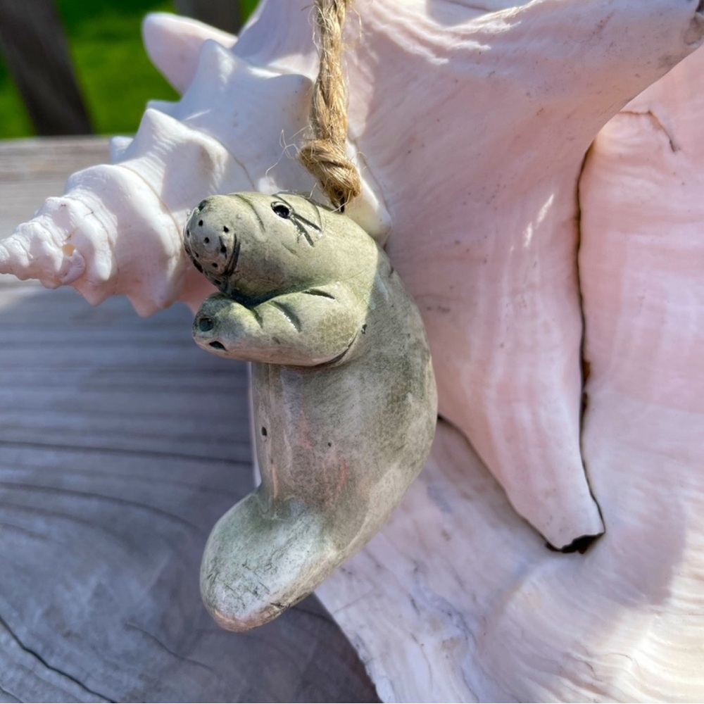 Handmade Ceramic Manatee - Picture 4 of 4